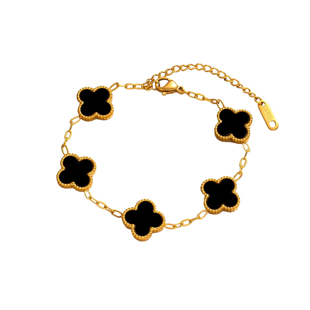 Clover Bracelet Black