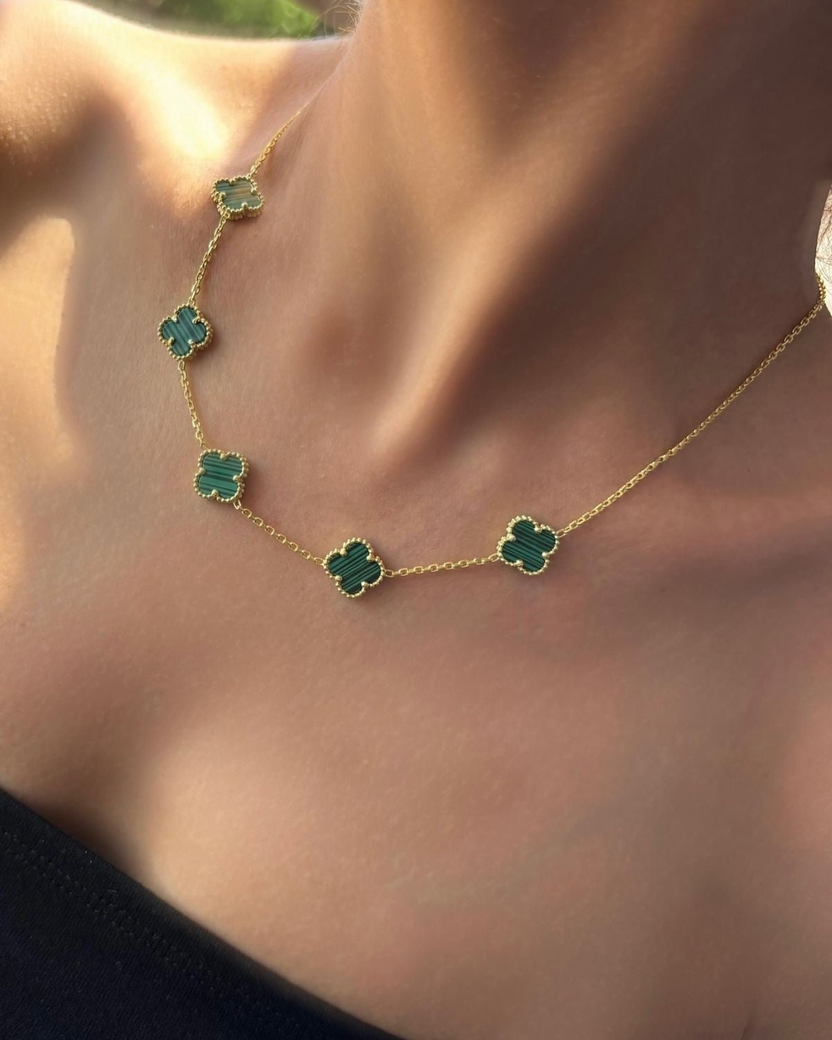 Green Clover Necklace