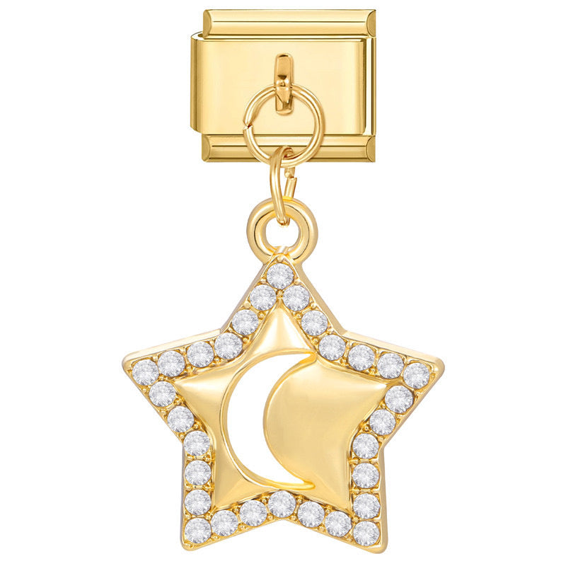 Moon Star Charm