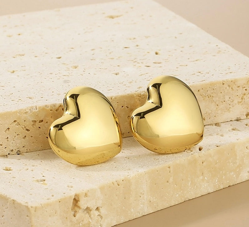 Bold Heart Earrings