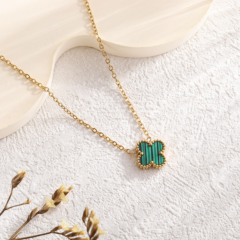 Green Clover Necklace