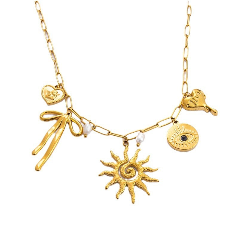 Sun Charm Necklace