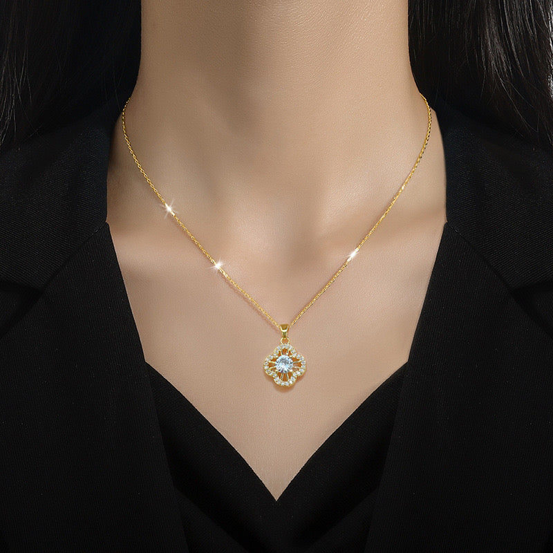 Golden Clover Necklace