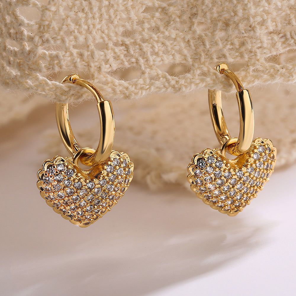 Gianna Heart Earrings