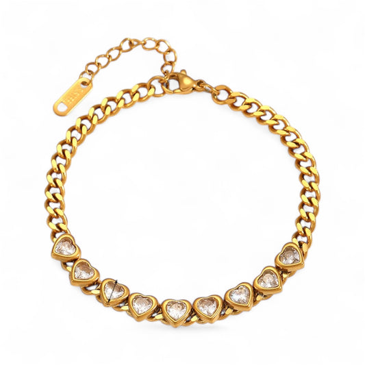 Moonlit Heart Bracelet