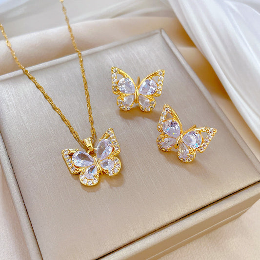 Cristal Butterfly Set