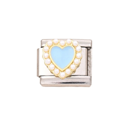 Baby Blue Heart Charm