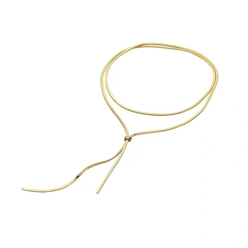 Long Gold Necklace