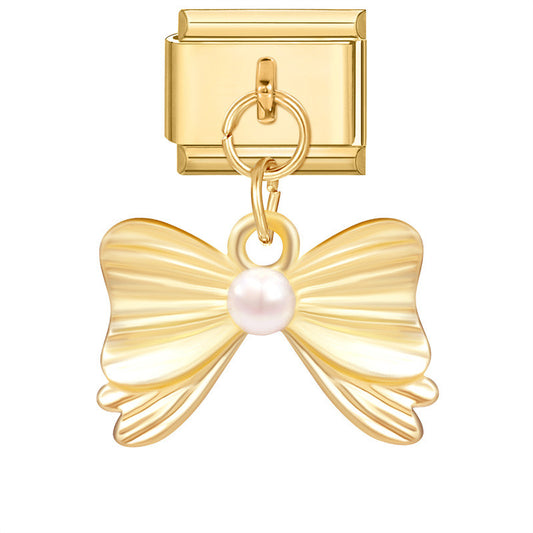 Bow with Pearl Charm