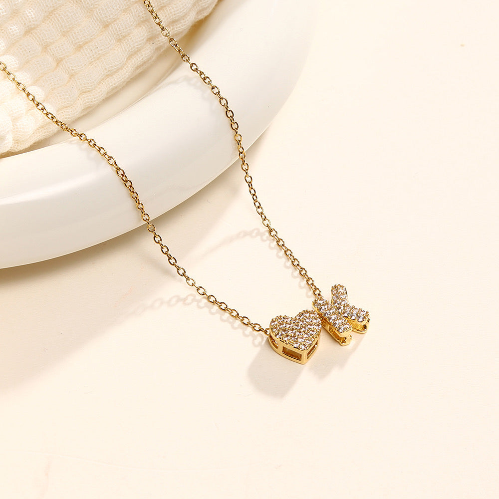 Initial with Heart Necklace