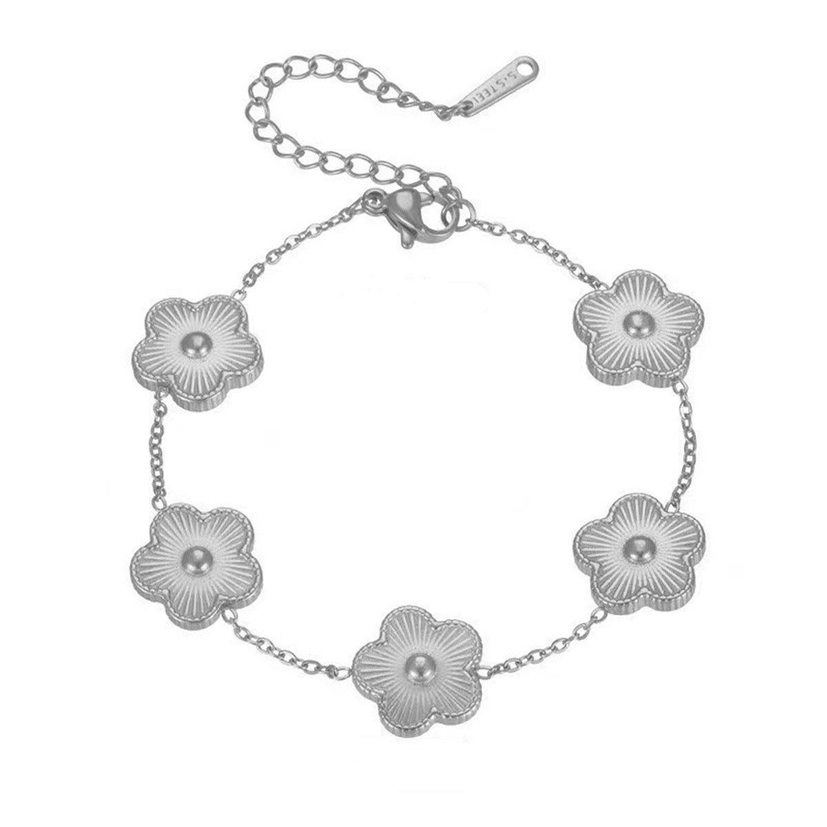 Flower Bracelet Silver