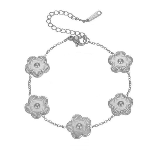 Flower Bracelet Silver