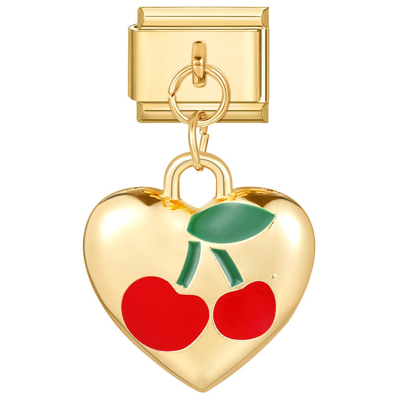 Heart Cherry Charm