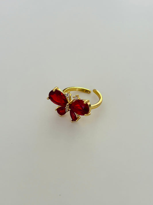 Red Butterfly Ring