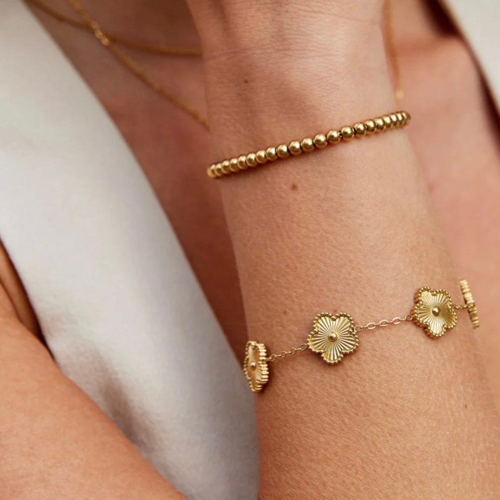 Flower Bracelet Gold