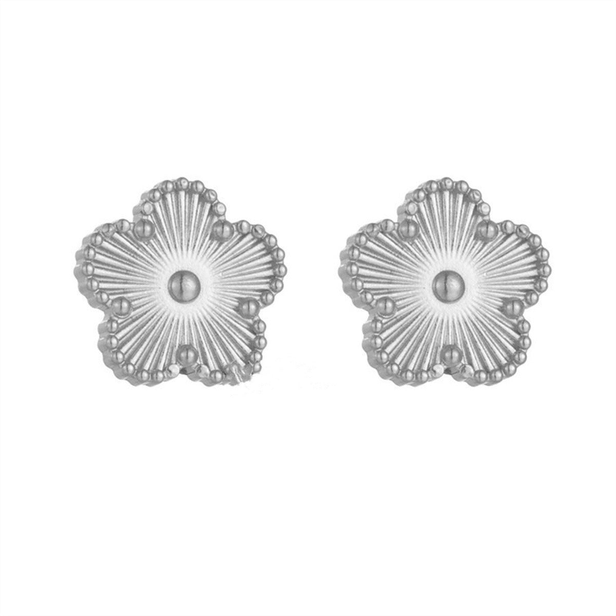 Flower Stud Silver