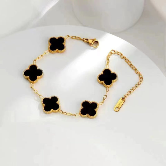 Clover Bracelet Black