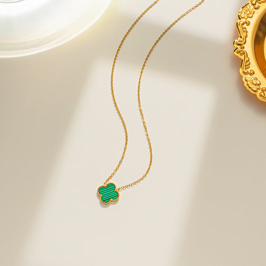 Green Clover Necklace