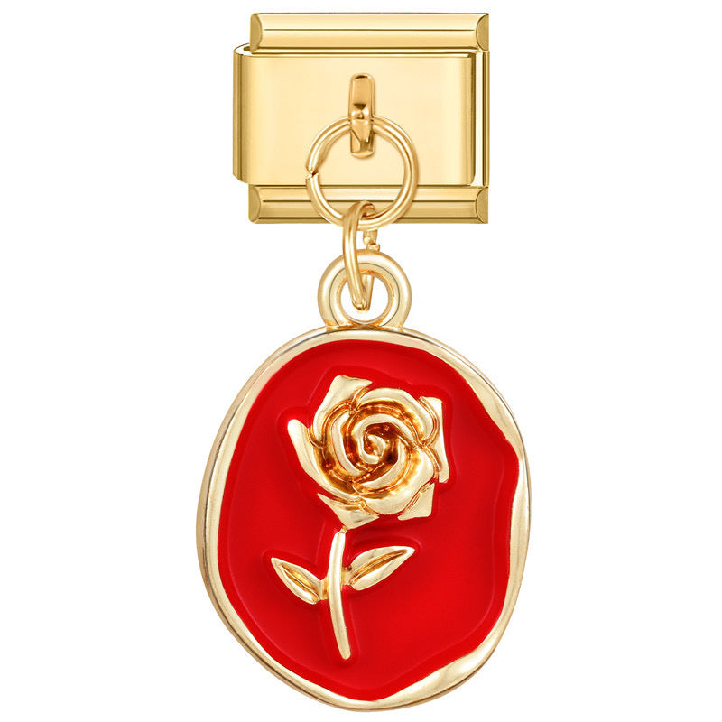 Golden Rose Red Charm